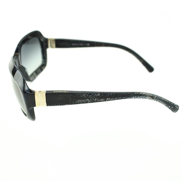 CHANEL: Midnight Blue, Lace & Logo Sunglasses (lx) - Picture 6 of 10